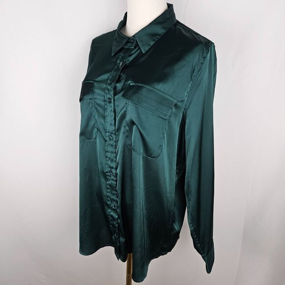 Equipment Top Large June Bug Emerald Satin Classic Signature - Picture 4 of 11